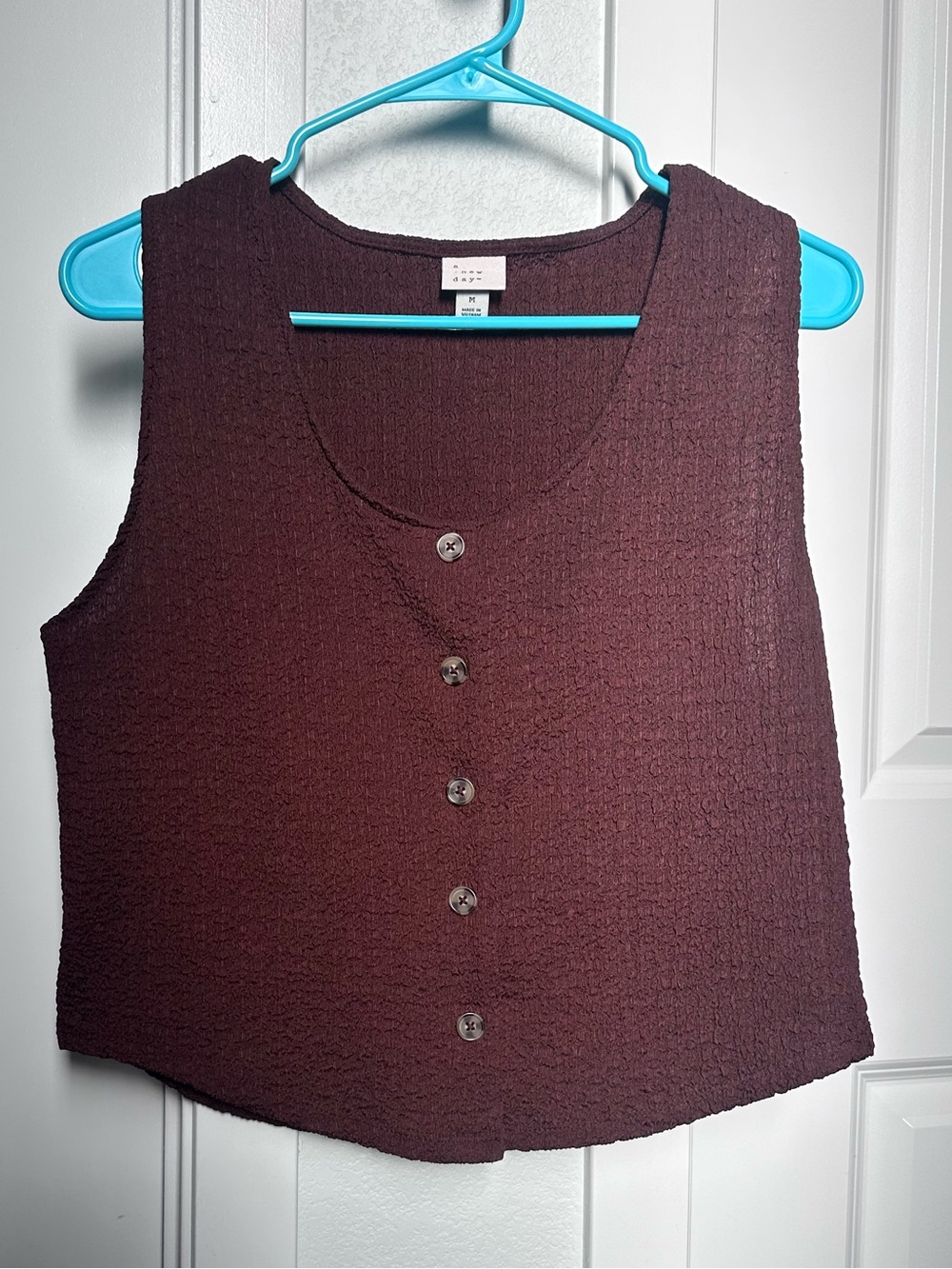 a new day Button-Front Tank